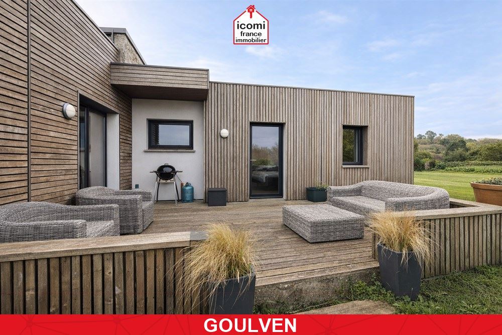 FINISTERE - GOULVEN (29890) - A VENDRE - MAISON - T4 - 3 CHAMBRES - PLAIN PIED - ANNEE 2000 - DPE D - PROCHE MER - GARAGE - IDEALEMENT SITUE 